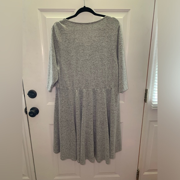 Torrid Heather Gray Skater Dress - Picture 4 of 4